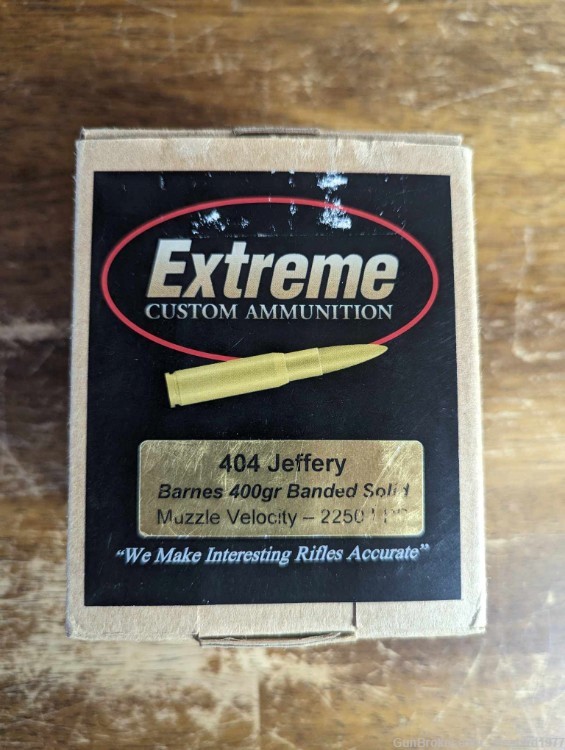 Hendershot Extreme Custom Ammo .404 Jeffery Barnes Banded Solids NR Penny!-img-8