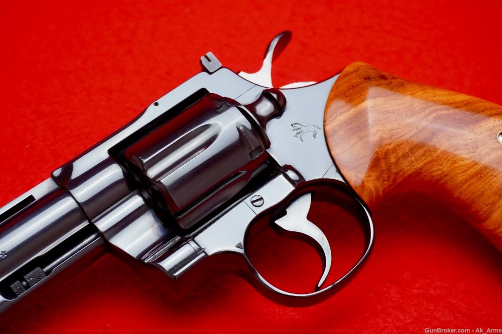 1977 Colt Python 6" Factory Royal Blue .357 Magnum *CULINA CUSTOM GRIPS*-img-2