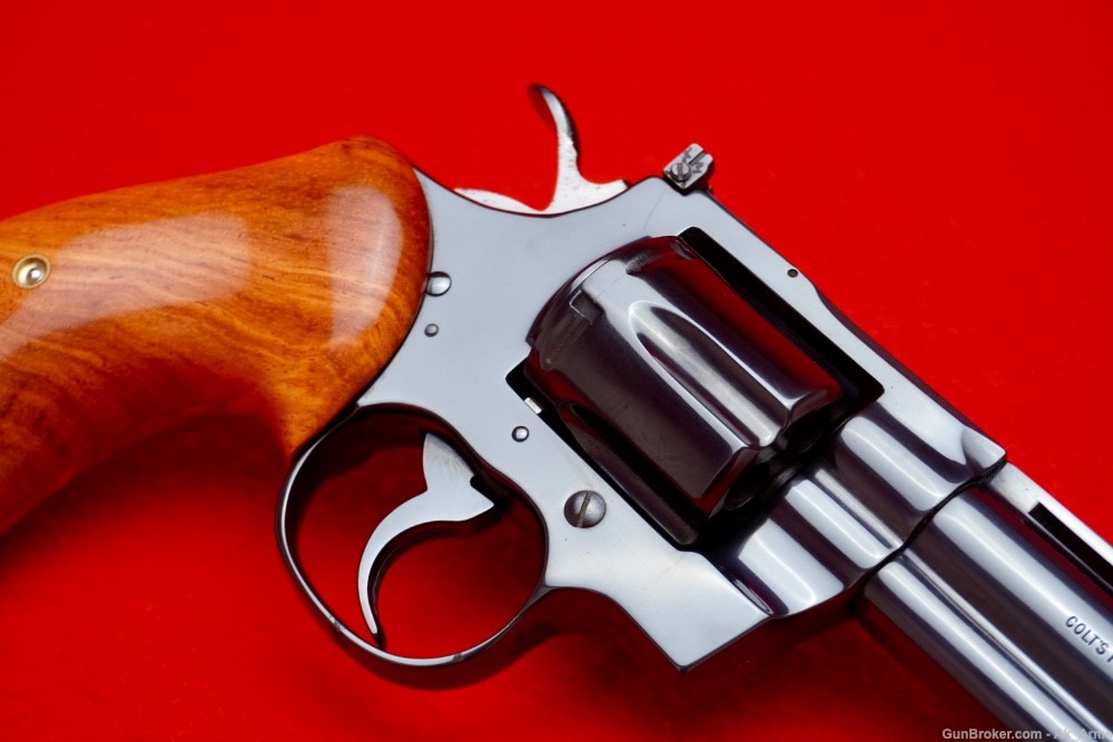 1977 Colt Python 6" Factory Royal Blue .357 Magnum *CULINA CUSTOM GRIPS*-img-6