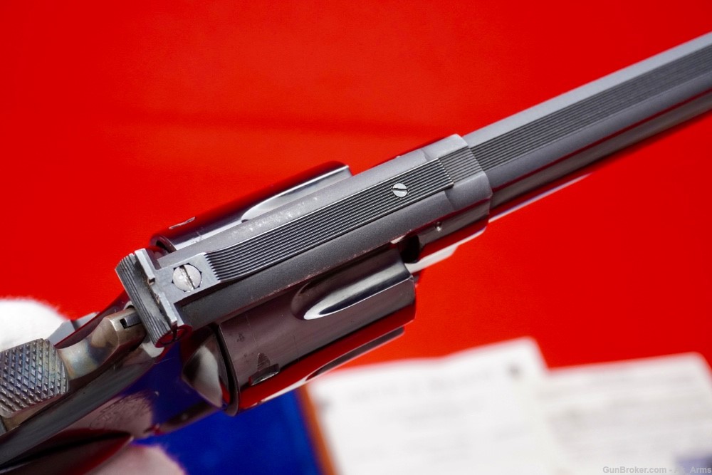 Desired Smith & Wesson 57 No Dash .41 Mag Blue 6" In Presentation Case!-img-12