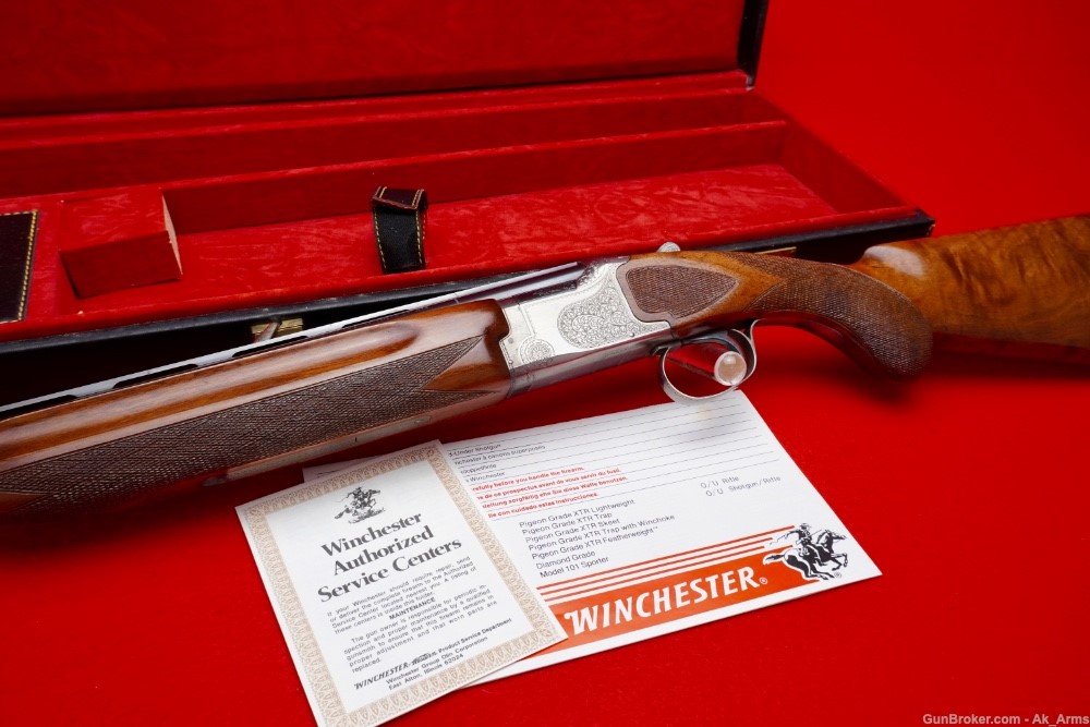 Rare Winchester 101 XTR O/U Pigeon Grade 20 Gauge 28" In Case!-img-0