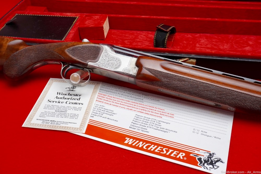Rare Winchester 101 XTR O/U Pigeon Grade 20 Gauge 28" In Case!-img-5