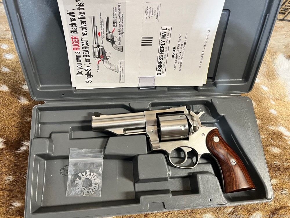 RUGER REDHAWK 357MAG 4.2" SS AS 8RD Like New -img-1