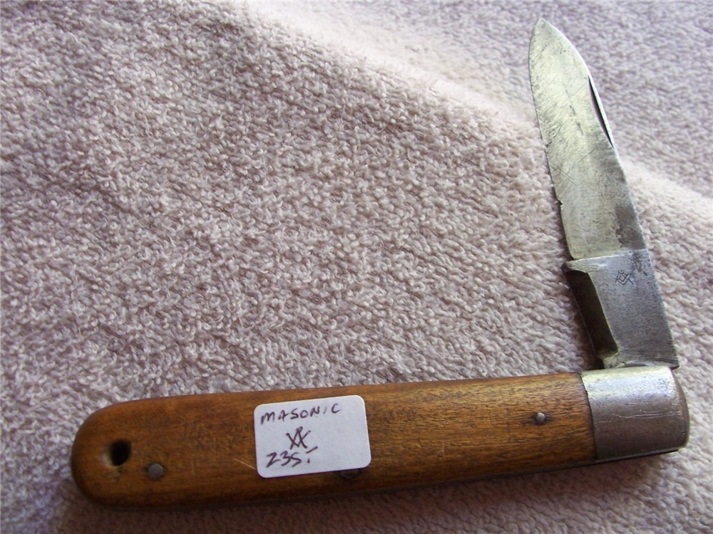 Masonic Pocket Knife-Circa 1900--img-0