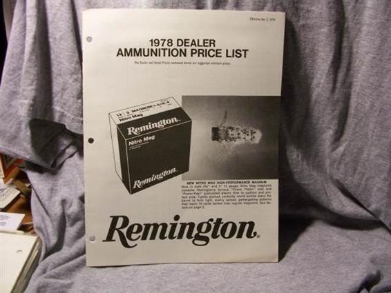 1978 Remington Dealer Ammo Price List-img-0