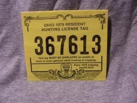 1979 Ohio Resident Hunting License-img-0