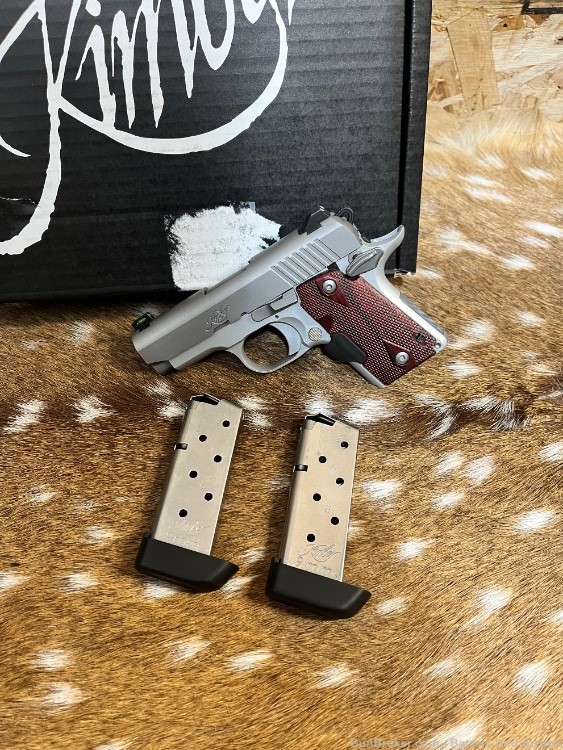 Kimber Micro 9 9mm Like New In Box Crimson Trace Laser Grips -img-3
