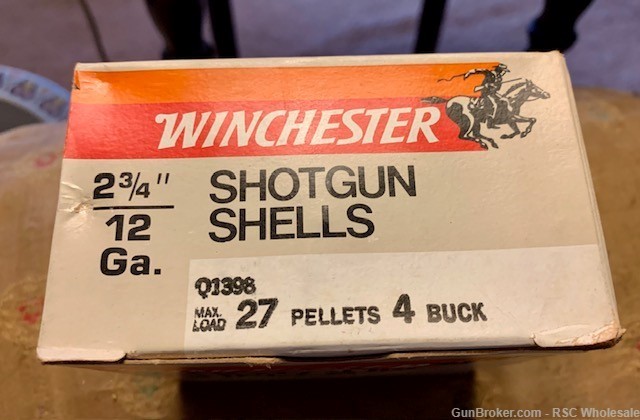 Winchester 12 Gauge 2-3/4" #4 Buckshot 25 rds-img-0