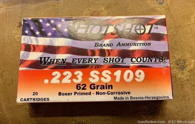 Century Arms .223 62gr SS-109 Steel Core 100rds-img-0