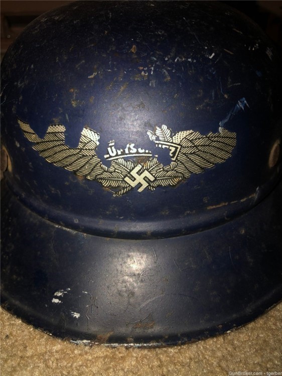 Original WW2 German Civil Defense Helmet Original-img-0