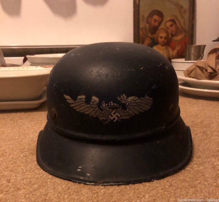 Original WW2 German Civil Defense Helmet Original-img-2