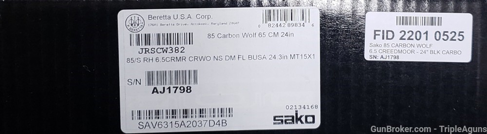 Sako 85 Carbon Wolf 6.5 Creedmoor 24.3in barrel JRSCW382 -img-16