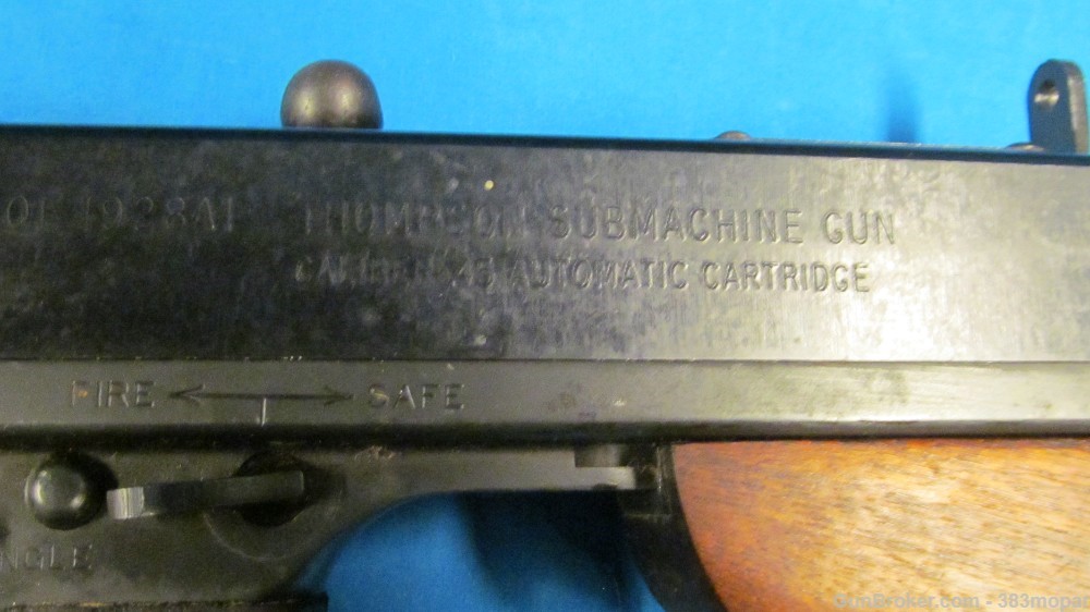 Beautiful 1928 A1 Thompson smg Display Real Parts Solid Aluminum Receiver-img-9