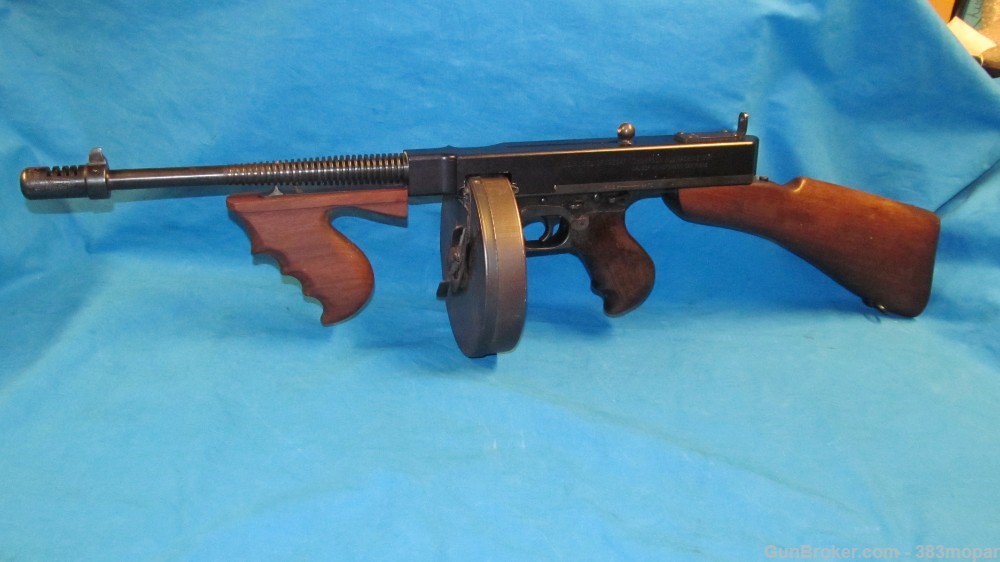 Beautiful 1928 A1 Thompson smg Display Real Parts Solid Aluminum Receiver-img-0