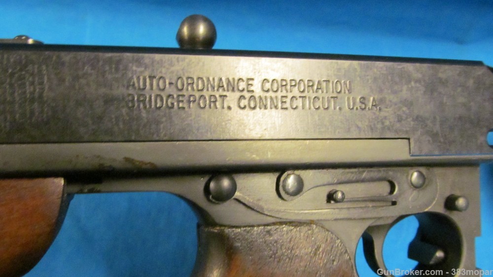 Beautiful 1928 A1 Thompson smg Display Real Parts Solid Aluminum Receiver-img-13