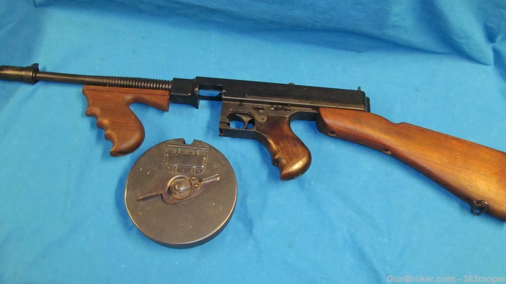 Beautiful 1928 A1 Thompson smg Display Real Parts Solid Aluminum Receiver-img-7