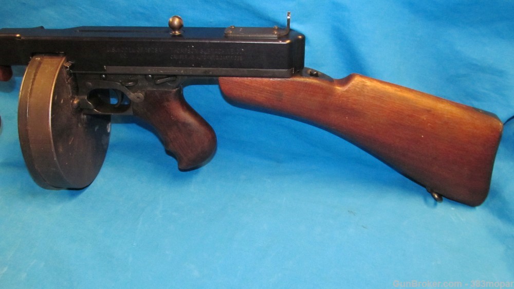 Beautiful 1928 A1 Thompson smg Display Real Parts Solid Aluminum Receiver-img-5