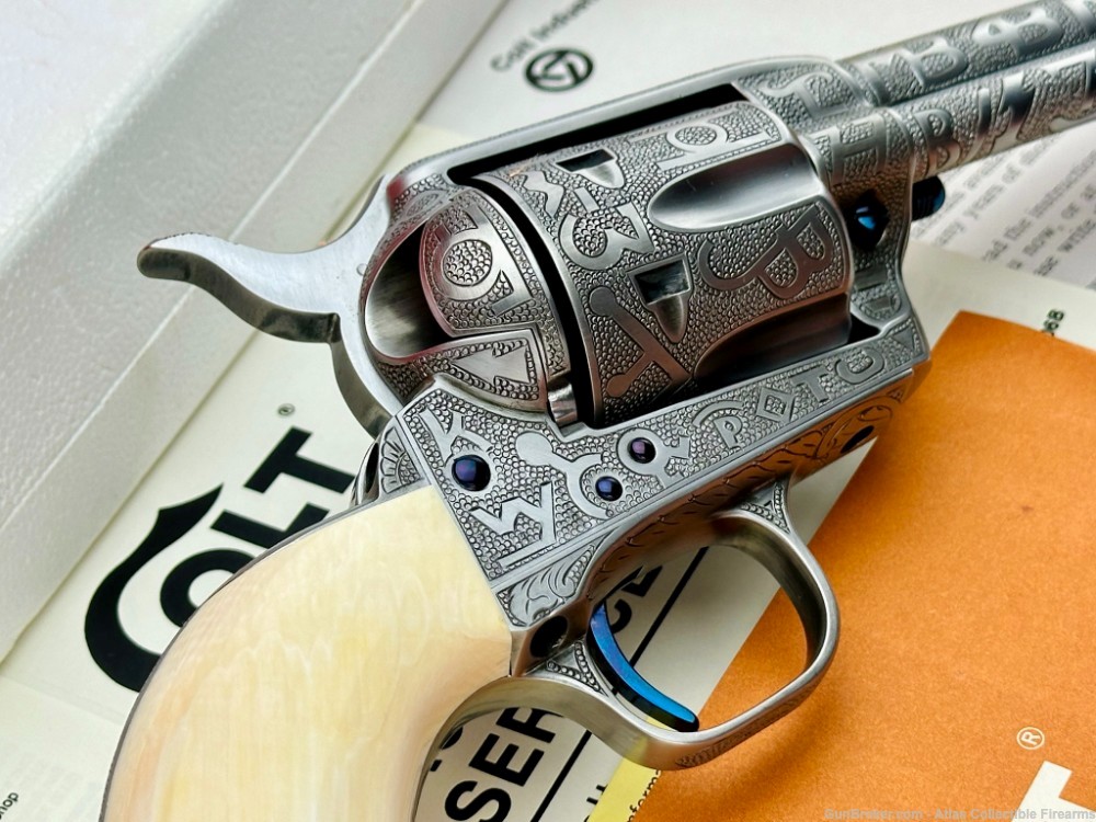 COLT SAA 357 MAG 7.5" FRENCH GREY|KELLY LASTER CATTLE-BRAND MASTER ENGRAVED-img-16