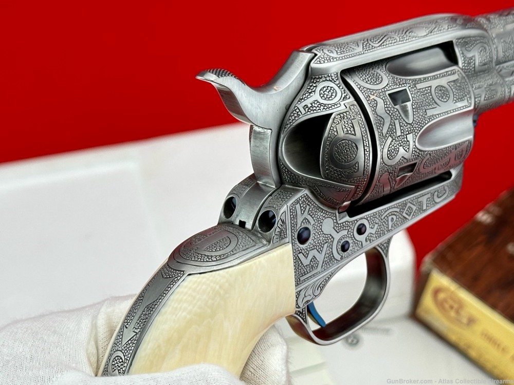 COLT SAA 357 MAG 7.5" FRENCH GREY|KELLY LASTER CATTLE-BRAND MASTER ENGRAVED-img-23