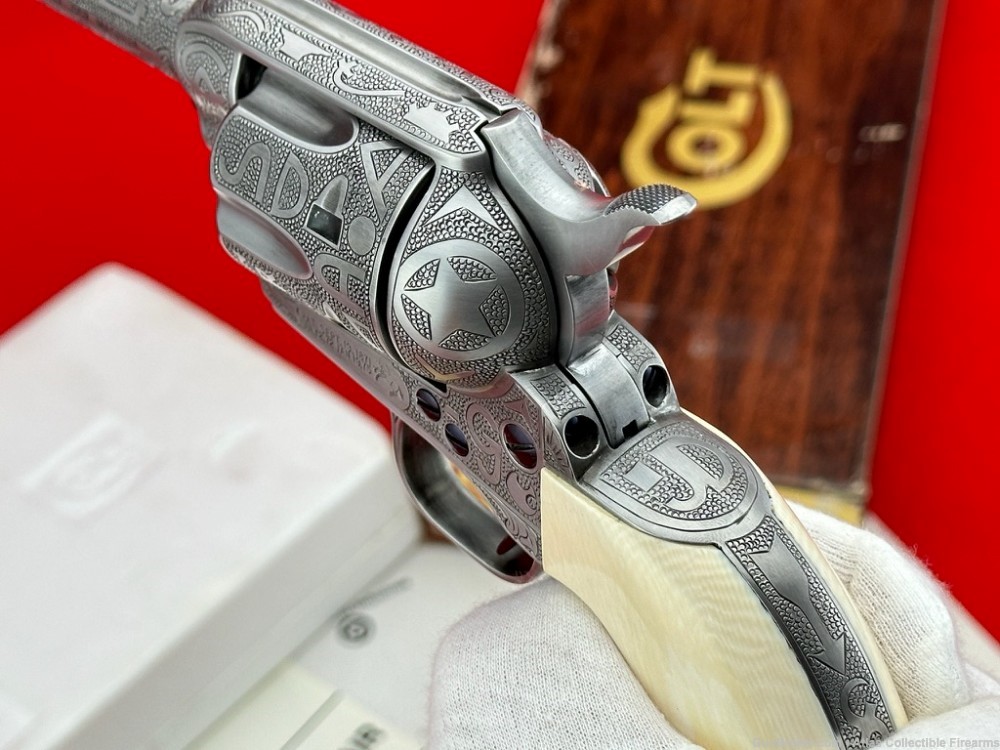 COLT SAA 357 MAG 7.5" FRENCH GREY|KELLY LASTER CATTLE-BRAND MASTER ENGRAVED-img-22