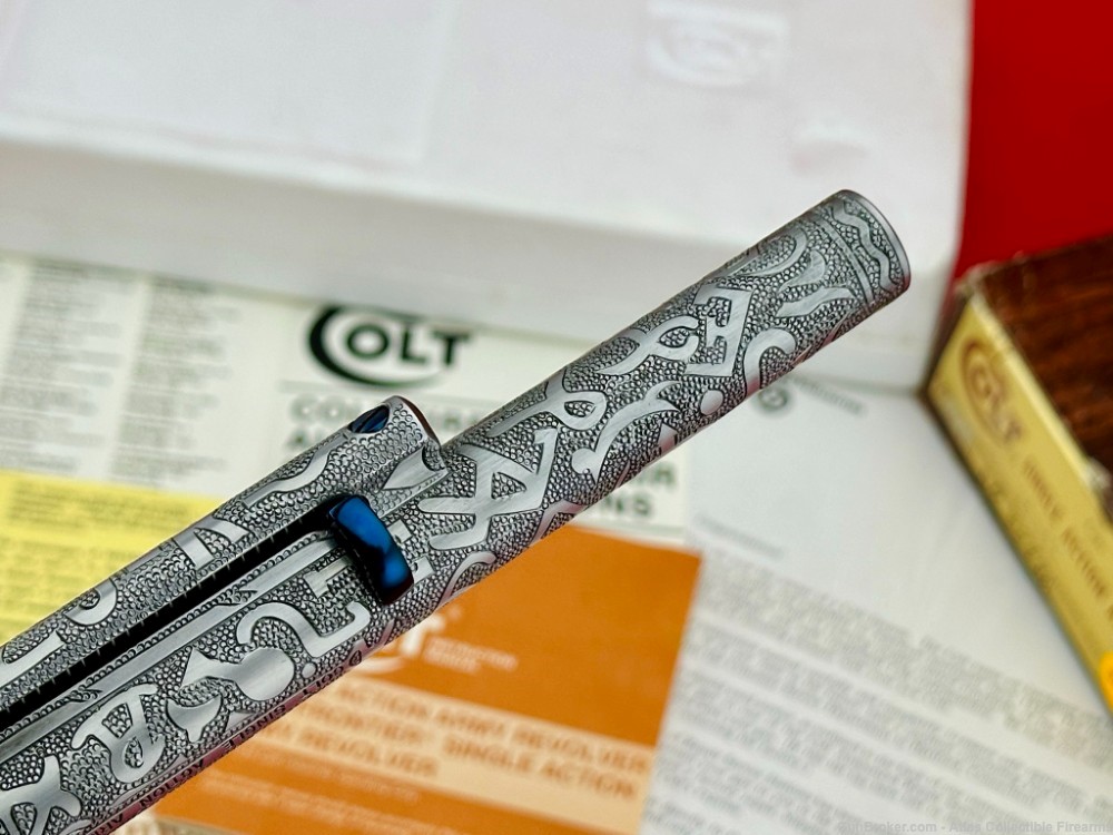 COLT SAA 357 MAG 7.5" FRENCH GREY|KELLY LASTER CATTLE-BRAND MASTER ENGRAVED-img-30