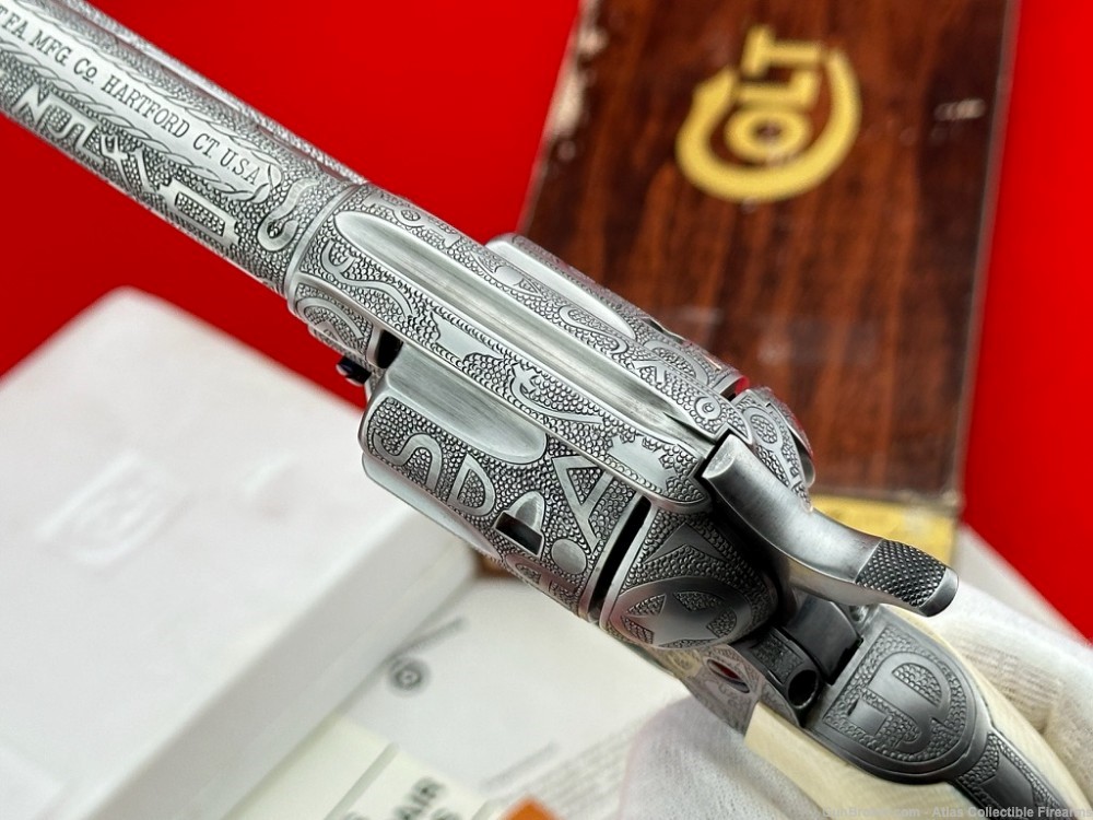 COLT SAA 357 MAG 7.5" FRENCH GREY|KELLY LASTER CATTLE-BRAND MASTER ENGRAVED-img-21