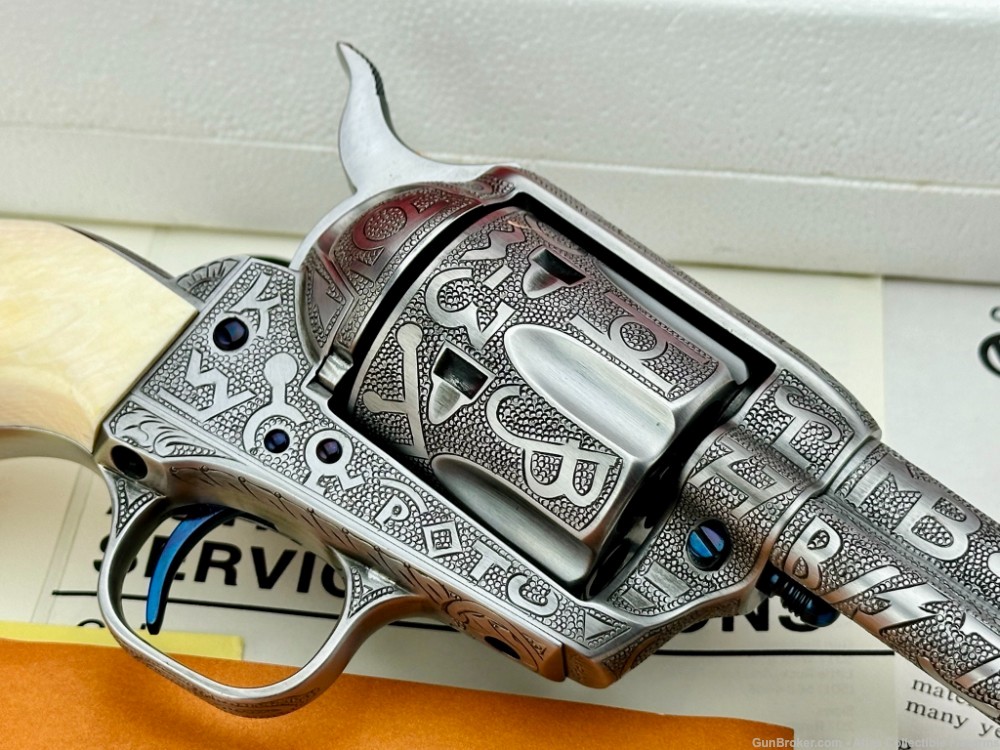 COLT SAA 357 MAG 7.5" FRENCH GREY|KELLY LASTER CATTLE-BRAND MASTER ENGRAVED-img-15