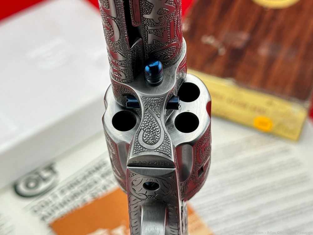 COLT SAA 357 MAG 7.5" FRENCH GREY|KELLY LASTER CATTLE-BRAND MASTER ENGRAVED-img-34