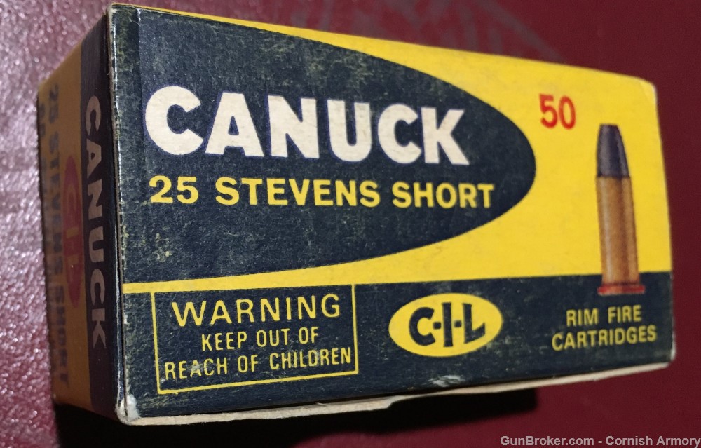 Canuck 25 Stevens Short vintage ammo in great shape-img-1