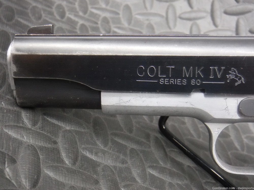 Colt COMBAT ELITE .45ACP Two-Tone Stainless MKIV Series 80-img-6