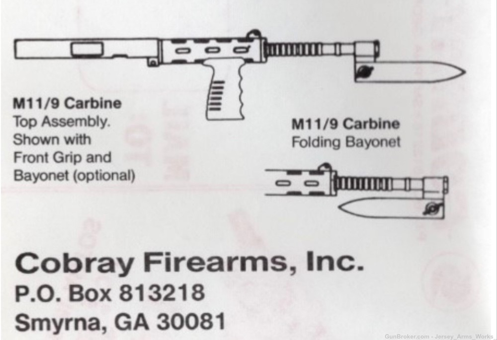 RARE SWD COBRAY MAC-11 M11/9 Carbine Bayonet RPB INGRAM MAC-10 M10 MINT NOS-img-11