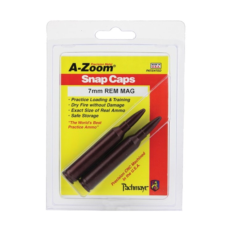 A-ZOOM Precision Metal 2-Pack of 7mm Rem Mag Snap Caps (12252)-img-2