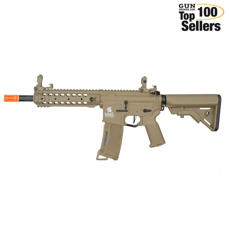 LANCER TACTICAL Gen 3 CQB Tan Airsoft AEG Rifle (LT-24T-G3)-img-0