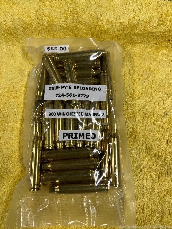 300 Winchester Magnum brass - 40 pcs - primed-img-0
