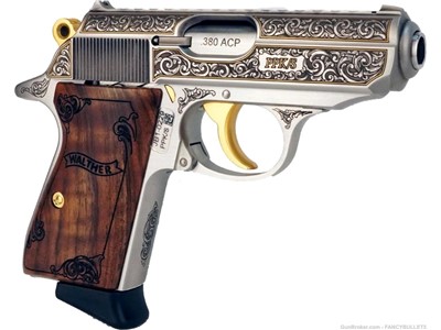 NEW, WALTHER PPK/S EXQUISITE 380 AUTO 3.3'' 7-RD SEMI-AUTO, PENNY START