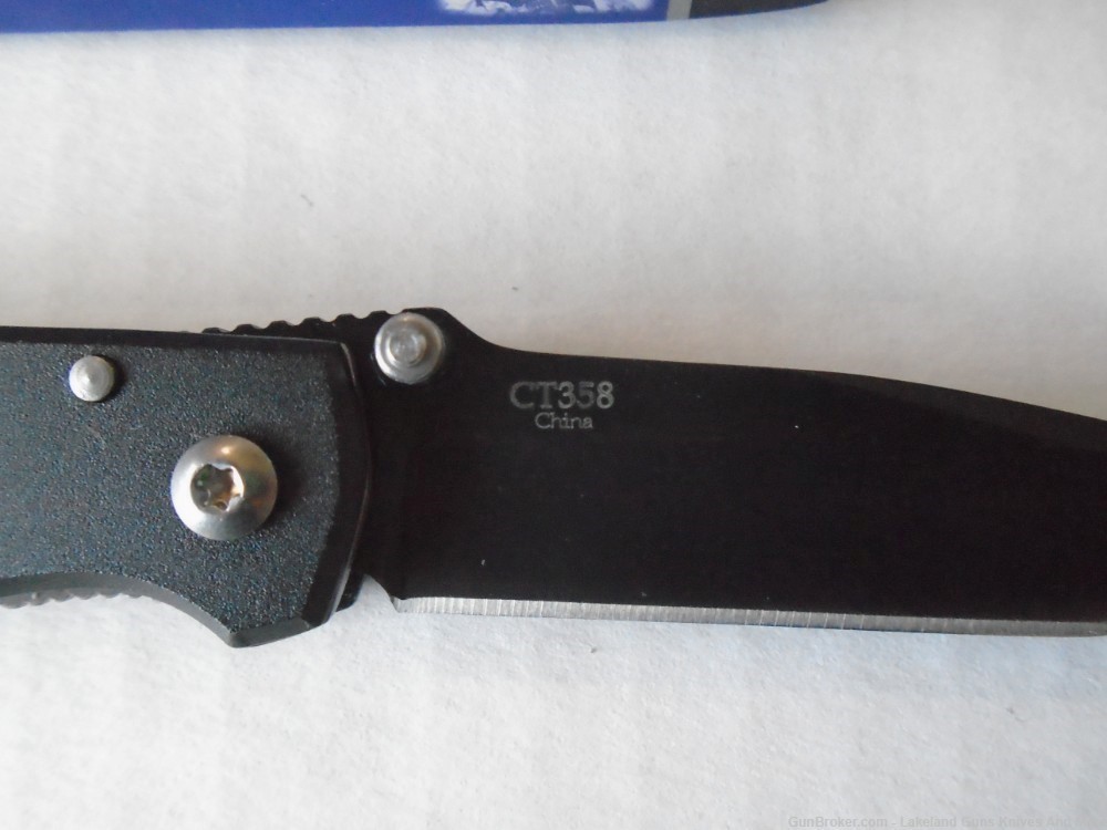 NIB COLT CT358 BLACK FOLDING TACTICAL KNIFE W/CARABINER CLIP!-img-8