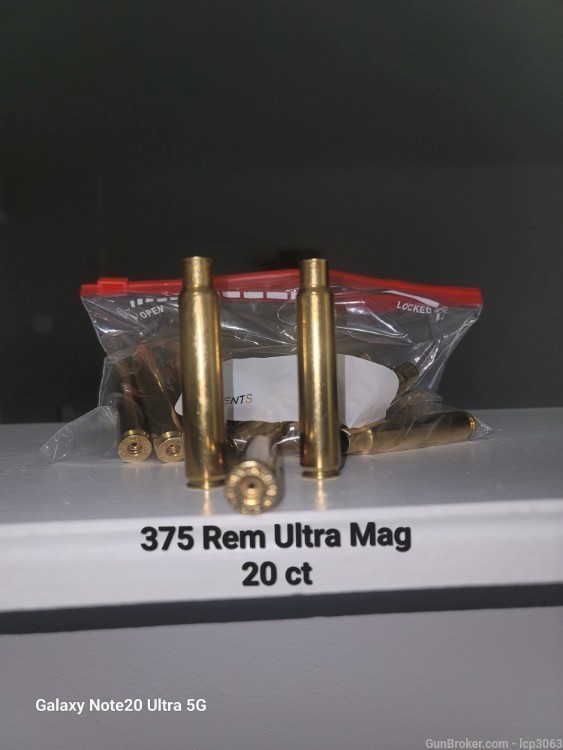 375 Remington Ultra Mag brass -img-0