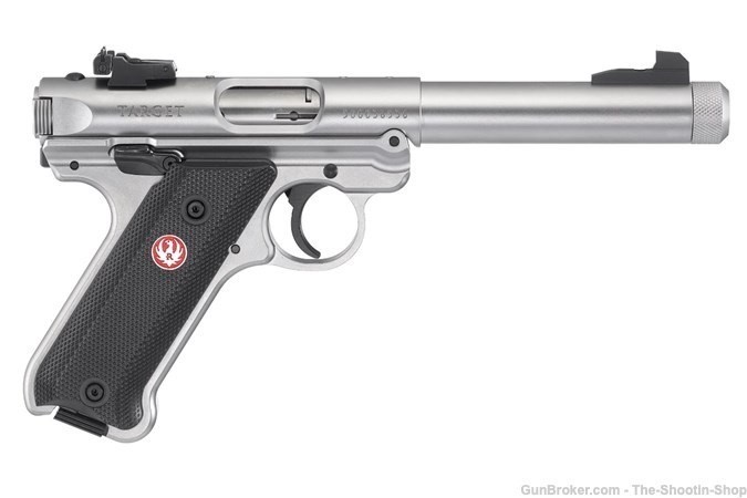 Ruger Model MKIV TARGET Pistol 22LR 5.5" Stainless Threaded MK4 40126 NEW-img-0