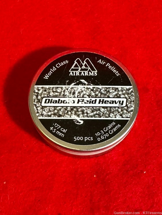 Air Arms Field Heavy .177 Cal, 4.52mm, 10.34 Grains, Domed, 500ct-img-0