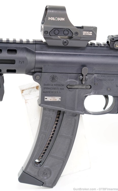 Smith & Wesson MP15-22 Integrally Suppressed .22 LR Braced Pistol-img-8