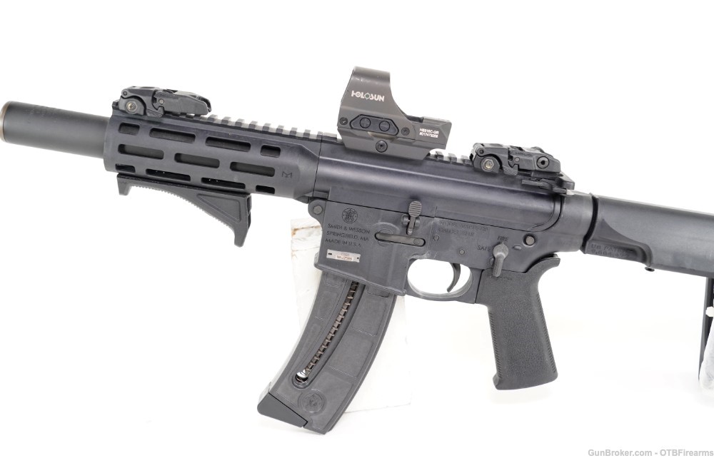 Smith & Wesson MP15-22 Integrally Suppressed .22 LR Braced Pistol-img-2