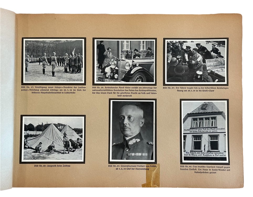 WW2 German Photo Album AH SS NSDAP Luftwaffe HJ heer WWII Cig Book uniform -img-11