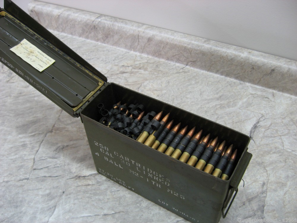 30-06 M2 DENVER ORDANCE 1942 DEM LINKED AMMO 200 rds W/ RARE CANADIAN  CAN -img-6