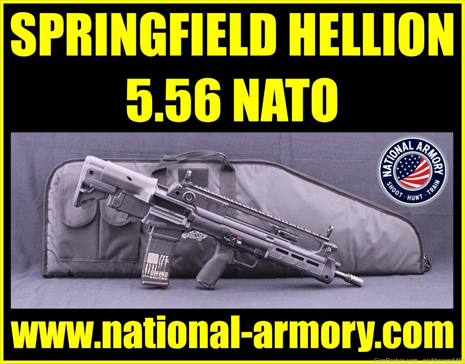 SPRINGFIELD ARMORY HELLION 5.56 NATO 16" BULLPUP RIFLE & SOFT CASE AMBI-img-0