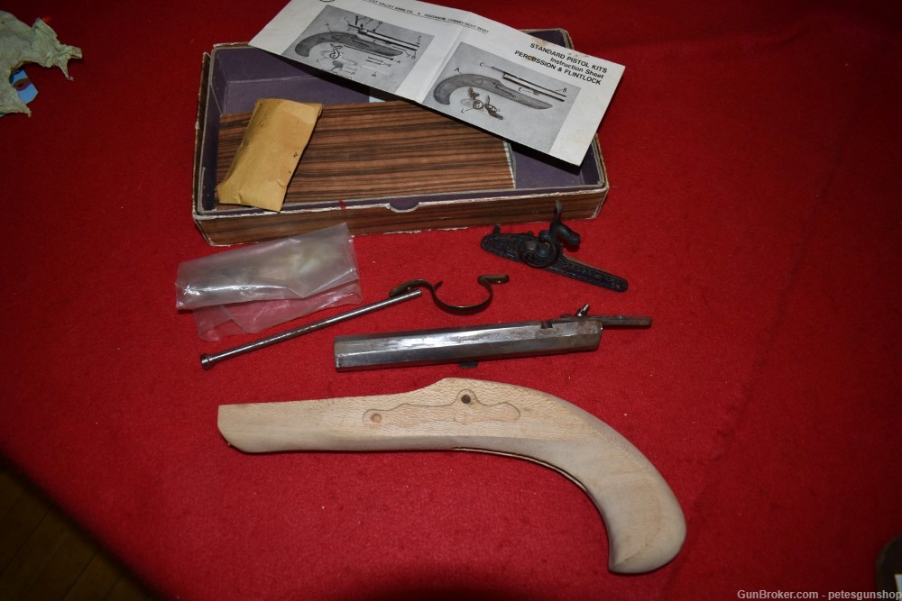 CVA 44 Caliber Flintlock Pistol Kit, ANTIQUE, Penny START!-img-0