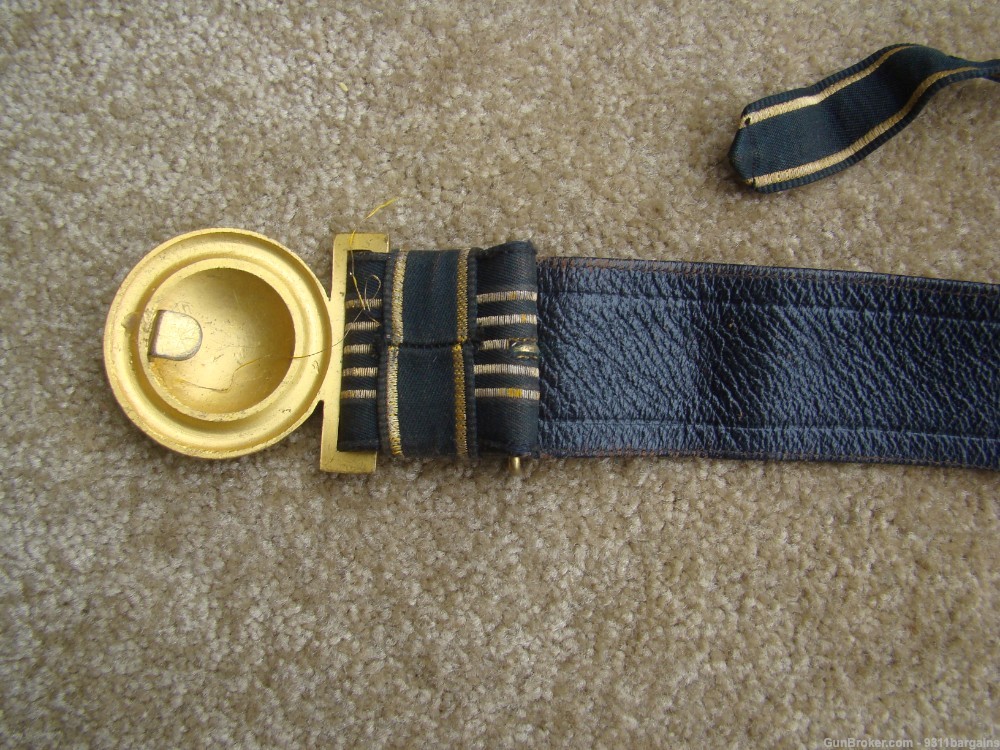 Nice U.S. Navy Officers dress sword belt 1890-1930-img-3