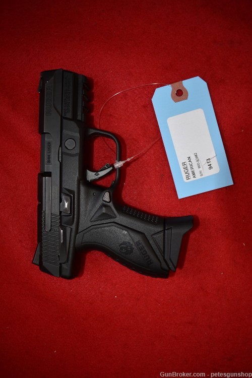 Ruger American Compact 9mm Semi Auto, Nice, MA OK, Penny START!-img-0