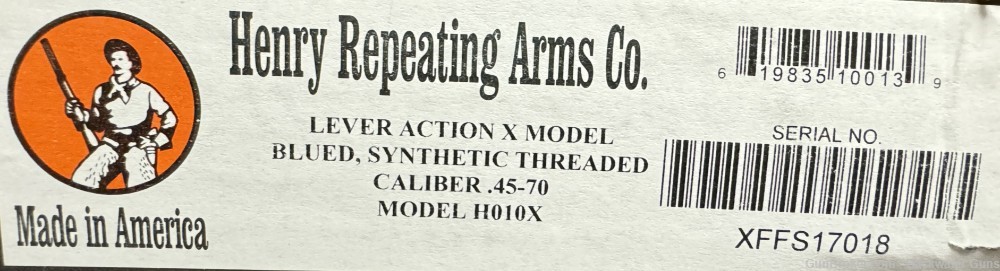 FACTORY NEW HENRY LEVER ACTION X MODEL .45-70 RIFLE NO RESERVE!-img-9