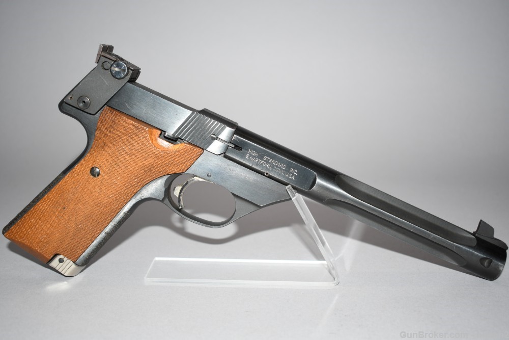High Standard Supermatic Citation Semi Auto Target Pistol 22 LR 1980's-img-0