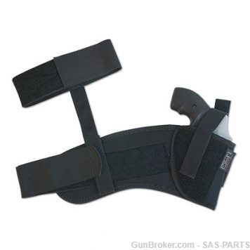 UNCLE MIKES Tactical “Ankle Holster” RH 3.25 – 3.75 Med & Lg Auto 88161-img-0